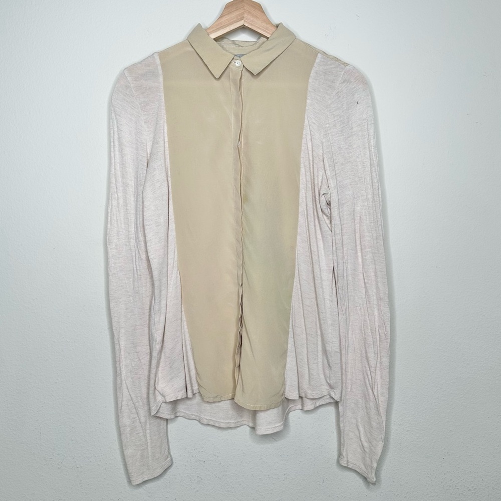 PURE Collection silk / blend button down blouse